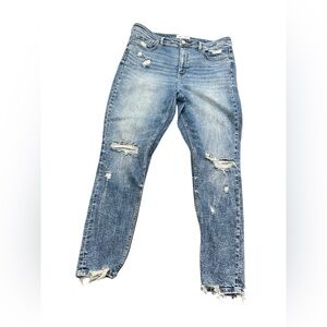 BKE PARKER Distressed Universal Fit High-Rise Ankle Skinny Women’s Jeans Sz 32X2